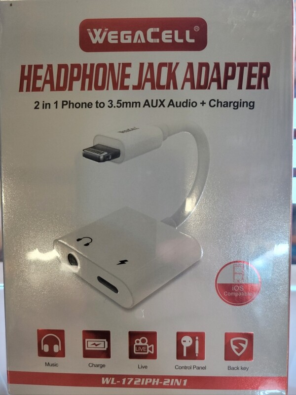 2 in 1 HEADPHONE JACK ADAPTER