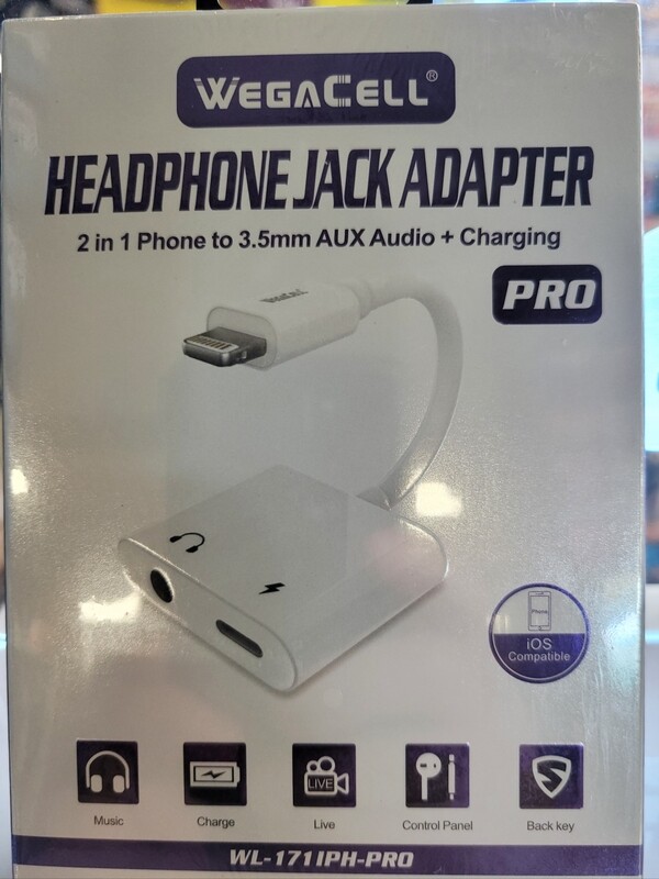 2 IN 1 HEADPHONE JACK ADAPTER