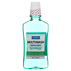 LUCKY MOUTHWASH WINTER GREEN 16.9 OZ