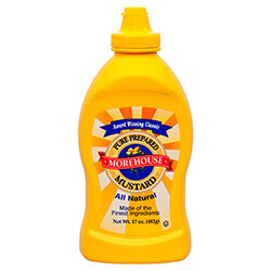 MOREHOUSE MUSTARD SQUEEZE 17 OZ