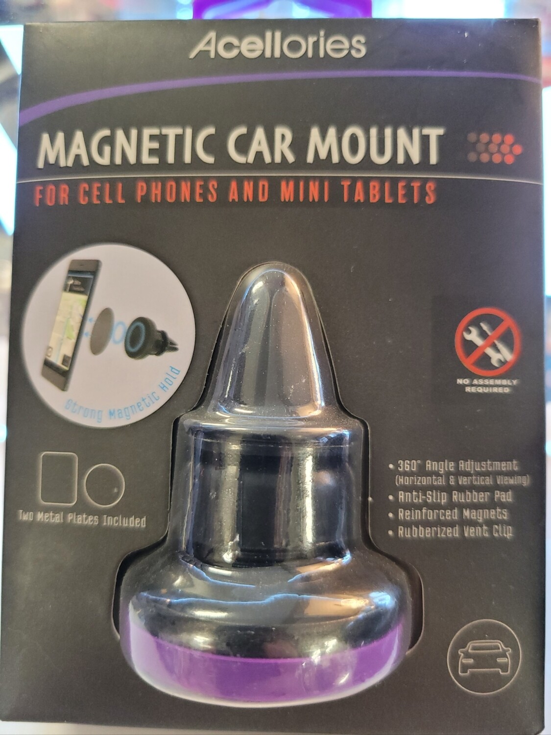 Magnetic Car Mount Acellories Purple