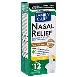 FAMILY CARE SEVERE NASAL RELIEF SPRAY 0.5 OZ