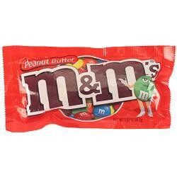 M&amp;M PEANUT BUTTER CANDIES 1.63Z *9M