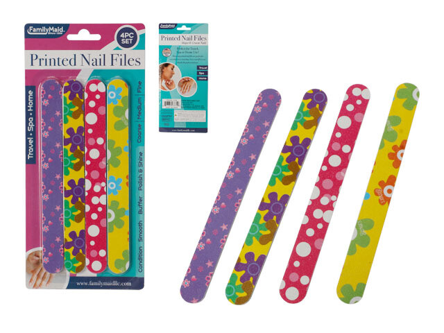4 PC PRINTED NAIL FILES 1.57&quot;X7&quot;