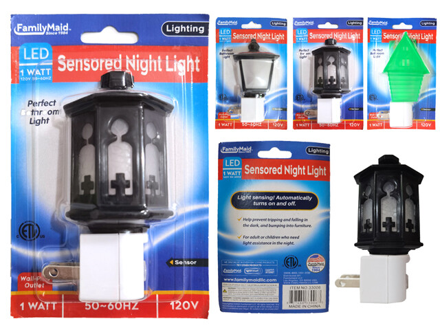 NIGHT LIGHT LED 3ASST; 120V /1W