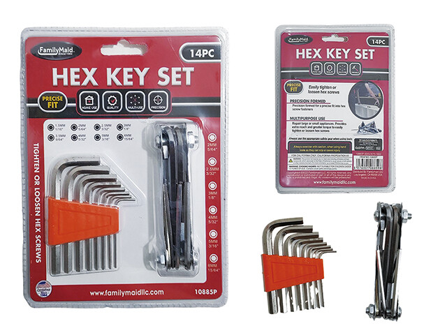 TOOL HEX KEYS 14PC/SET;6PC+8PC
