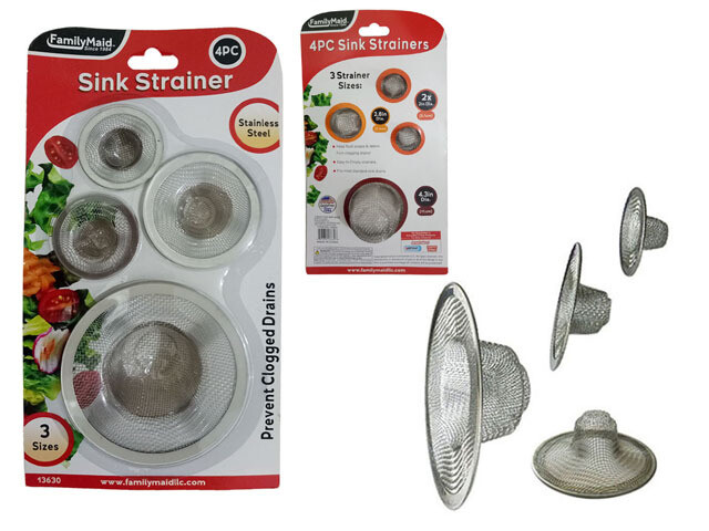 SINK STRAINERS 4PCS;12.25+7.2+5.5x2pc NEW 13689
