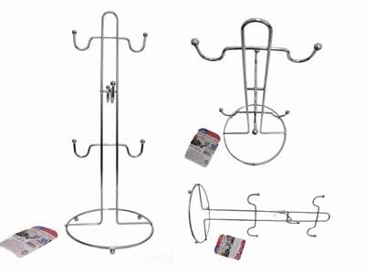 CUP &amp; MUG HOLDER 6&quot;DIA X 12.65&quot;H. 4MM THICK. 2 R