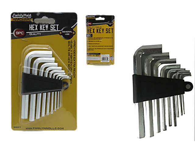 TOL HEX KEYS 8PC DOU BLISTER;16046