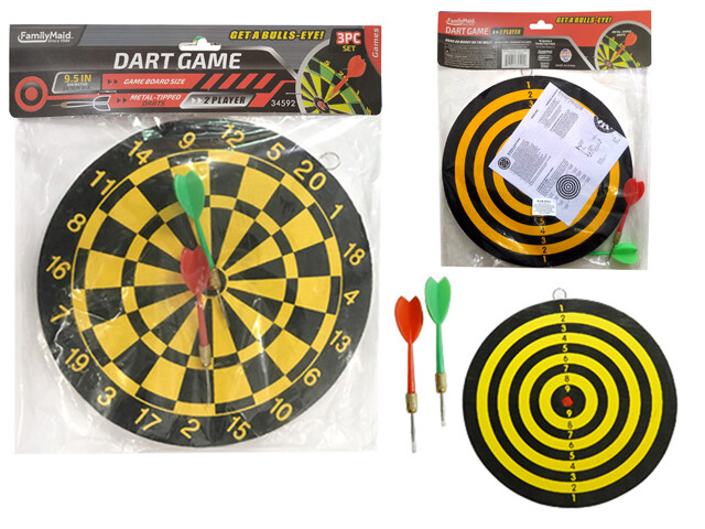 DART GAME 3PC 9.5&quot; DIA;