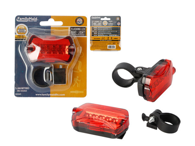 BIKE 5 LED FLASHING LIGHT 2.6&quot;X1.5&quot;X1&quot; 3 LIGHT MOD