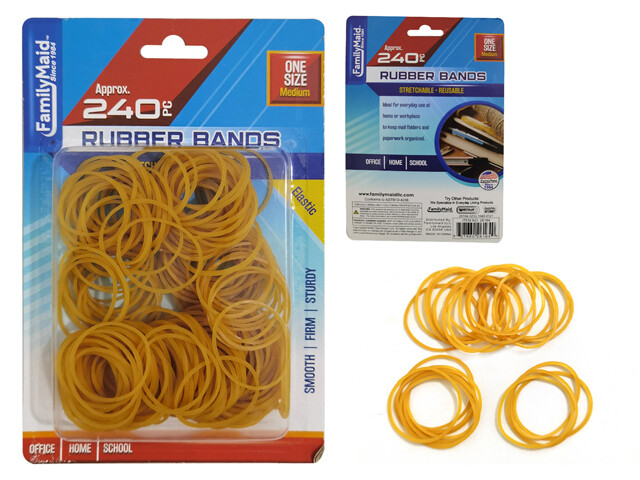 RUBBER BAND 240PC NATURAL BC