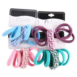 5CT HAIR TIES 4 ASSORTED COLORS