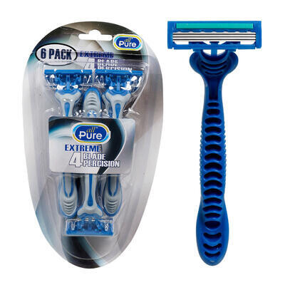 6pk AllPure 4 Blade Percision Extreme