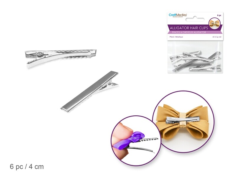 Alligator Hair Clips 6 Pc.