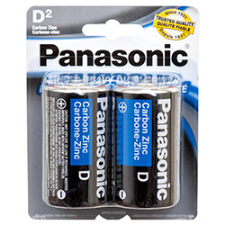 BATTERIES,2pk D SPRHVY PANASON