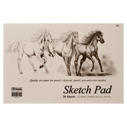 BAZIC 20 Ct. 18&quot; X 12&quot; Sketch Pad