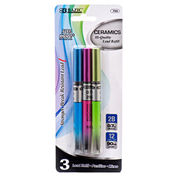 BAZIC 12 Ct. 0.7 mm Ceramics High-Quality Mechanical Pencil Lead (3/Pack)