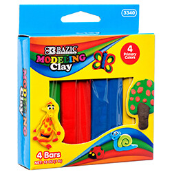 BAZIC 1 lb 4 Primary Color Modeling Clay