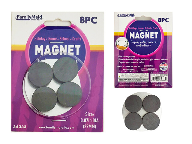 MAGNET 8PC 0.87&quot;DIA/22MM