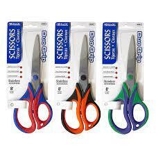 BAZIC 8&quot; Duo Grip Stainless Steel Scissors