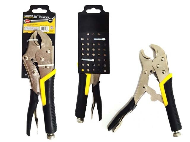 GRIP LOCK WRENCH 9.8&quot; L YELLOW &amp; BLACK HANDLE