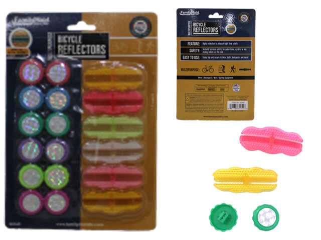 BICYCLE REFLECTORS 18PC 1&quot; DIA ,1X2.5&quot;
