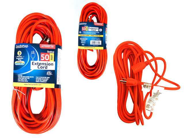 EXT CORD 50FT OUTDOOR 3 PRONG
