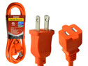 EXT CORD 6FT OUTDOOR 2 PRONG; ORANGE 2 PRONG 16 GA