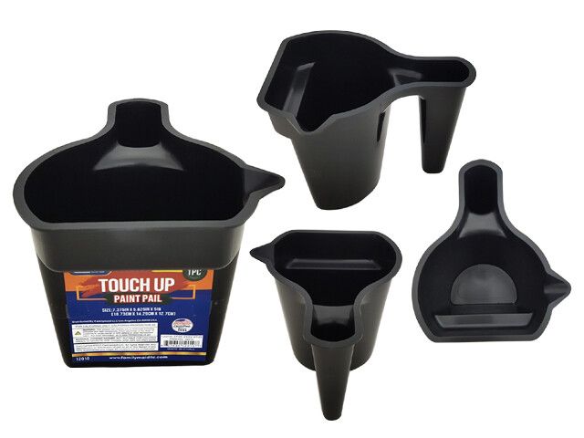 PAINT TRAY TOUCH UP POT 7.375&quot; X 5.625&quot; X 5&quot; BLACK