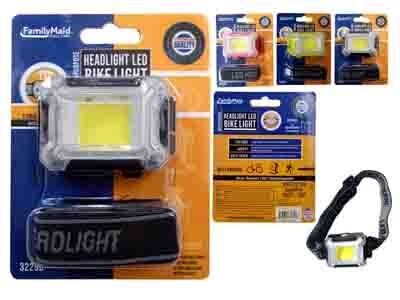 COB HEADLIGHT 2.25&quot; X 1.5&quot; BLACK,RED,BLUE 19.5&quot;L S