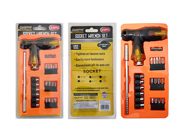 SCREWDRIVER AND RATCHET 22PC