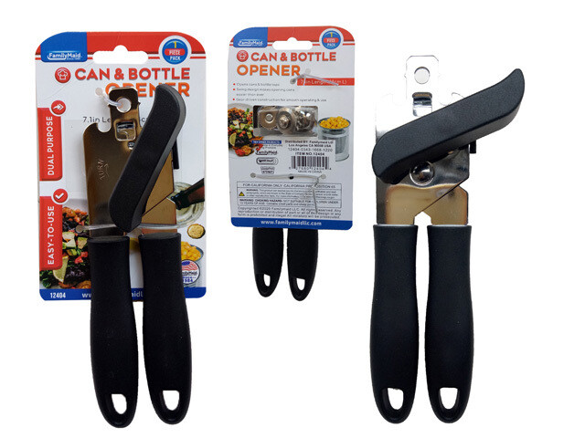 CAN OPENER W/ BOTTLE OPENER 7.1&quot;L