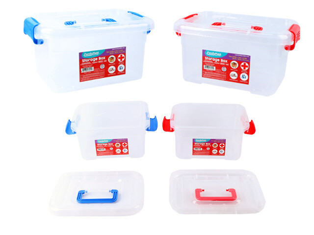 STORAGE BOX 9.75X7.4X5.25&quot; ASS;
