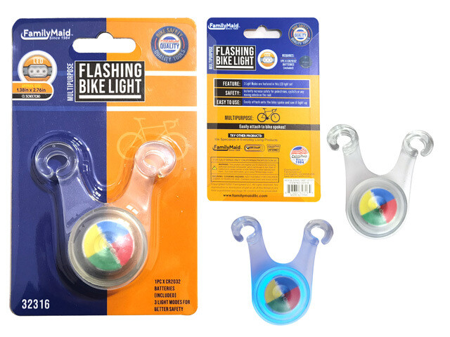 BIKE FLASHING LIGHT LED 1.38&quot;X2.76&quot;