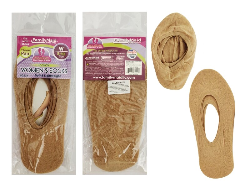 SHORT STOCKINGS 3 PAIR NUDE. SIZE 5-10