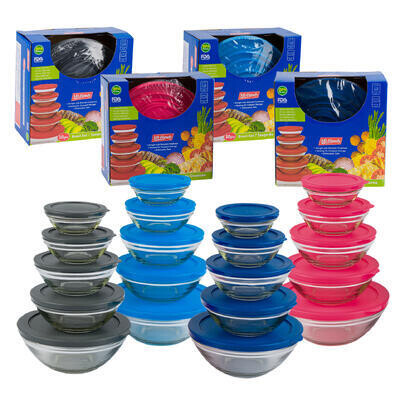 BOWL SET,10pcGLSS AIRTIGHT LID