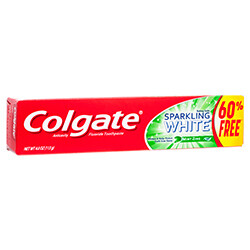 COLGATE 2.5 OZ + 60% FREE SPARKLING WHITE MINT