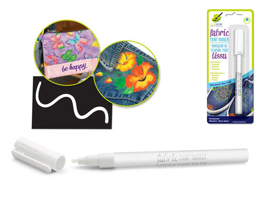 Color Factory: 3ml Fabric Paint Marker Permanent