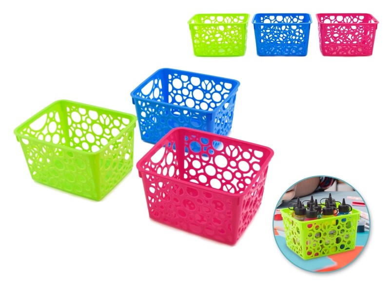 Craft Storage: 4.6&quot;x5.7&quot;x3.3&quot; Utility Basket Rect Asst 3-Col