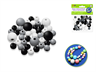 Craftwood: Glossy Round Beads Asst Color+Size 42PC