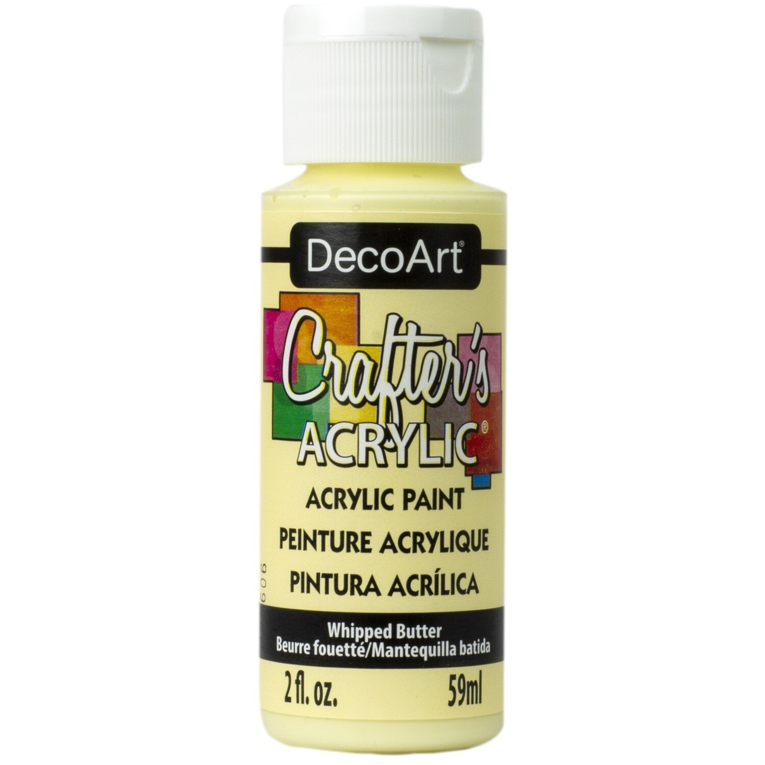 DecoArt.  Crafters Acrylic.  Whipped Butter.  DCA151. 2fl Oz.