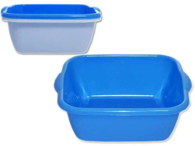 DISHPAN RECT 12.2X11X5.1&quot; H 2A;BLUE,WHITE CLR