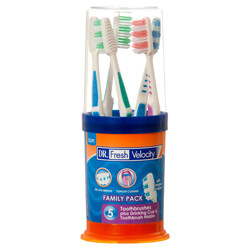 DrFresh-Toothbrush5pkW/CupHldr