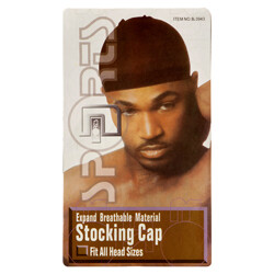 HAIR DURAG CAP BLACK #JJ-1168