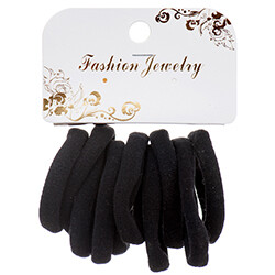 HAIR PONYTAIL 10 CT BLACK