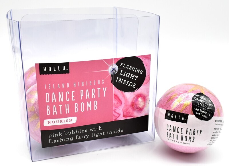 HALLU BATH BOMB DANCE PARTY W/LIGHT INSIDE