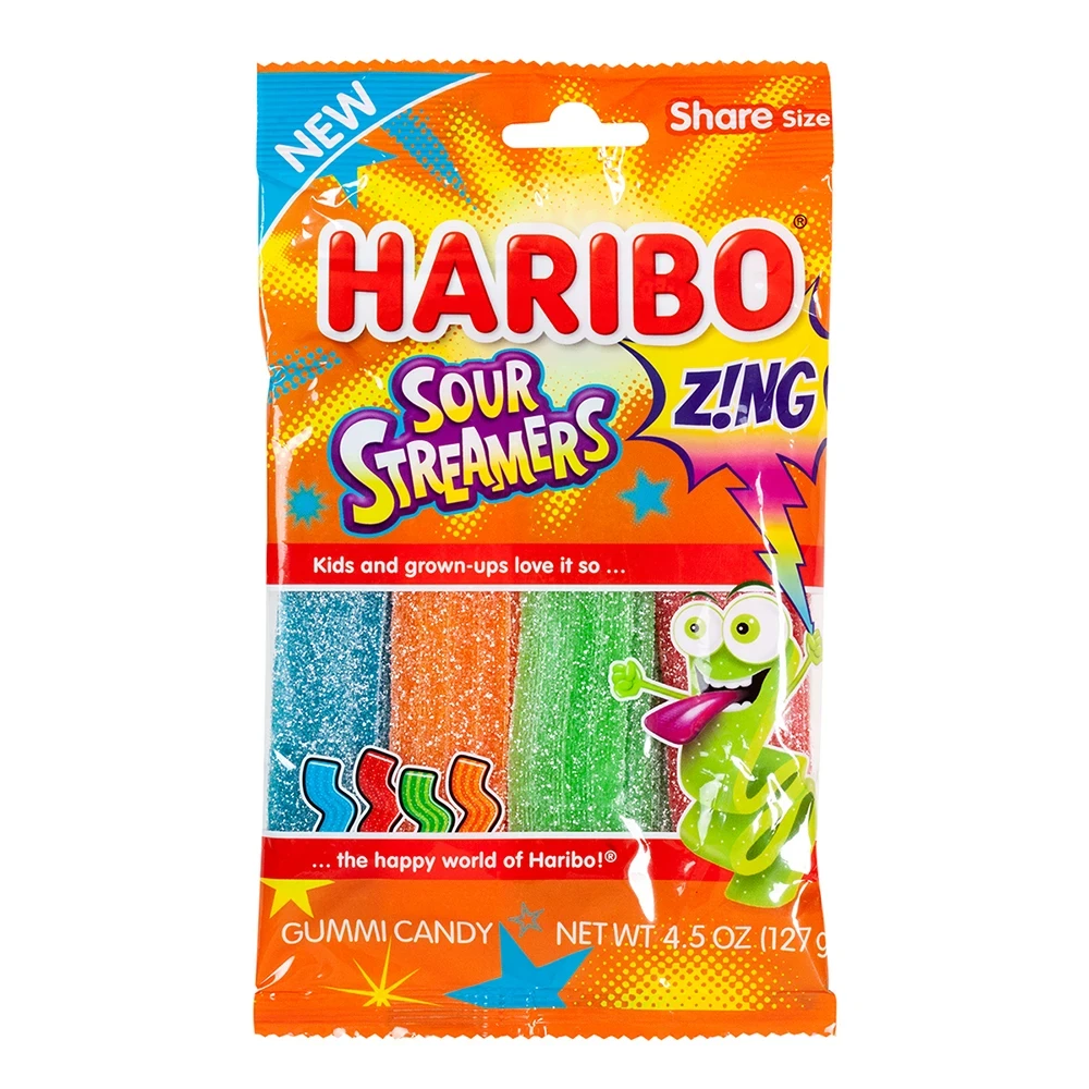 HARIBO ZING SOUR STREMER 4.5Z12CT