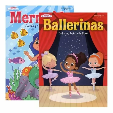 KAPPA Mermaids & Ballerinas Coloring & Activity Book