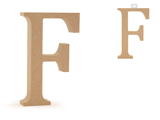 MC Wood Letter F